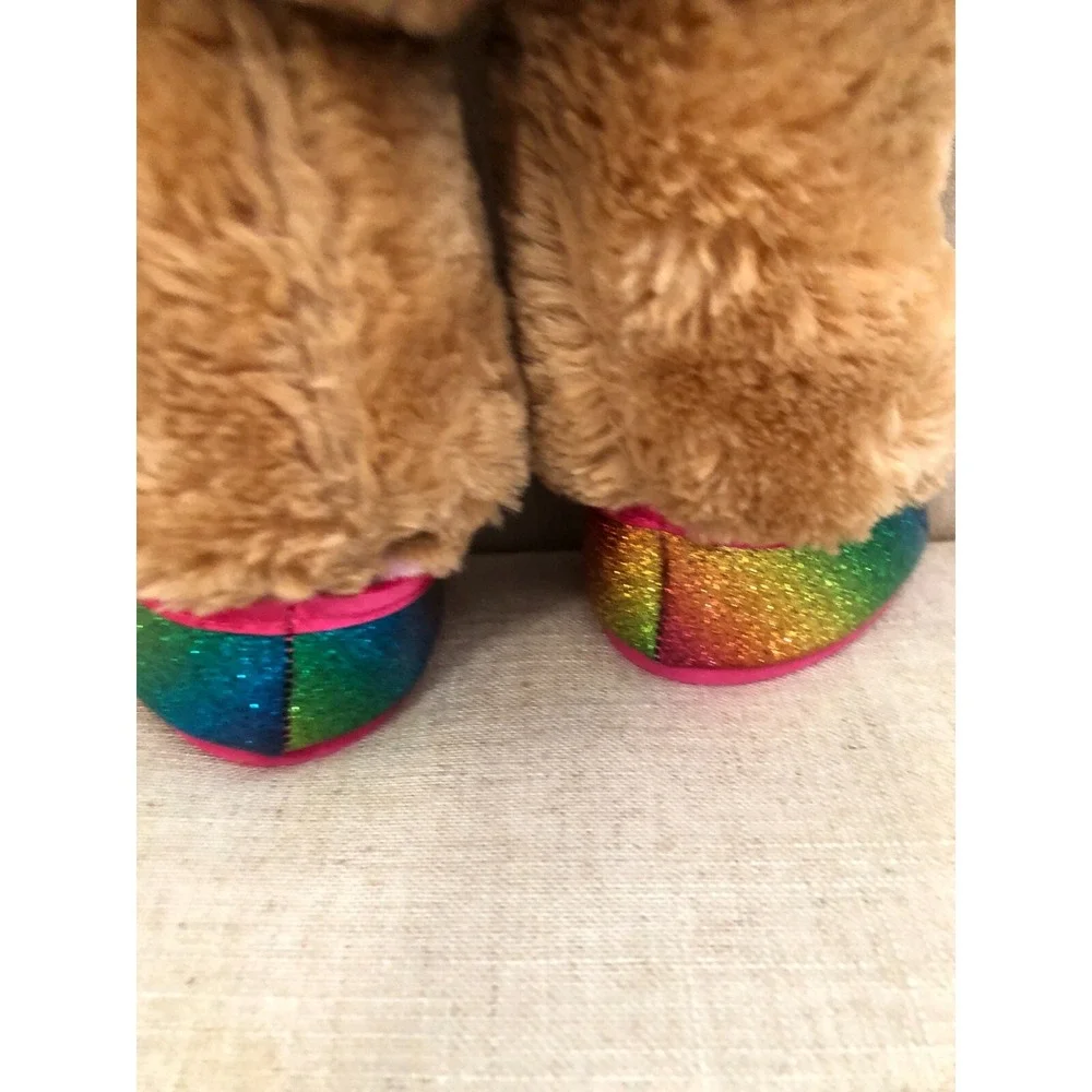 Build A Bear BAB Rabbit Pink/White Sequin Top & Glittery Shoes 15